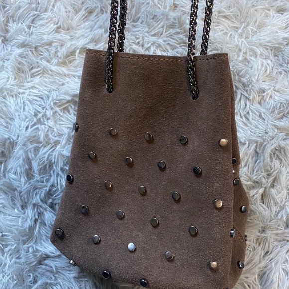 Suede gray purse - Picture 4 of 7